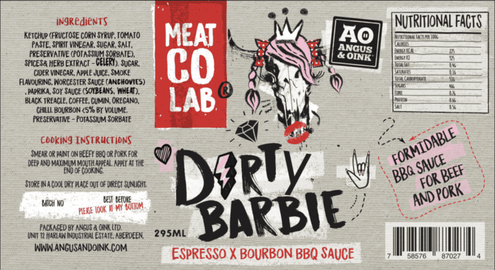 angus and oink dirty barbie bbq saus espresso ingredienten 720x590