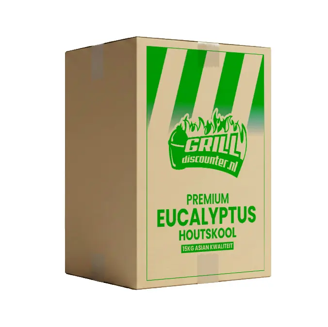 premium eucalyptus houtskool alleen bij grill discounter