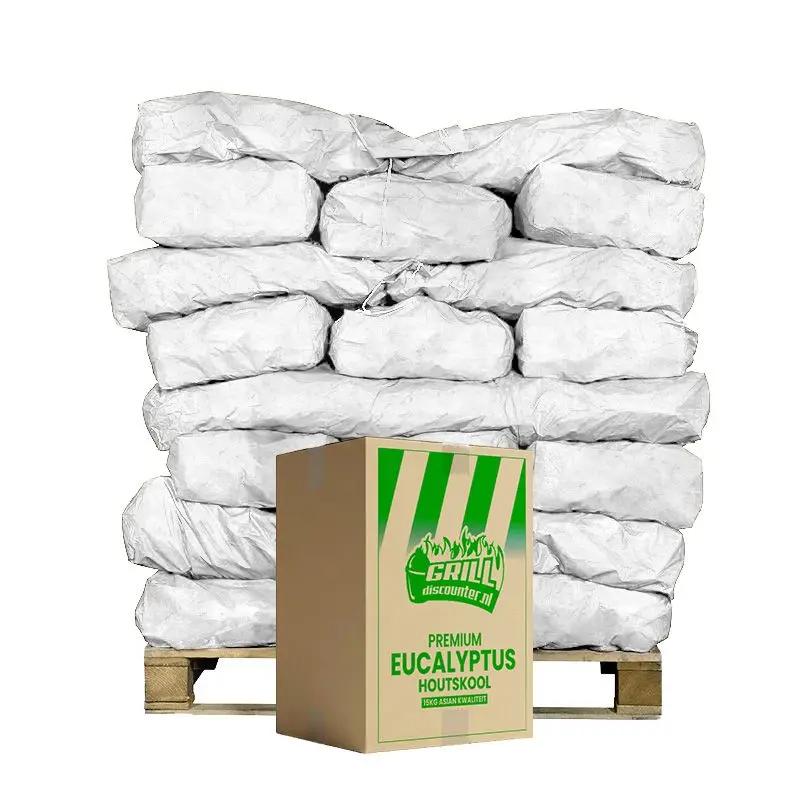Pallet Grill Discounter Asian Eucalyptus Houtskool á 30 zakken