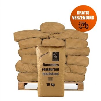 Halve Pallet Dammers Restaurant Houtskool á 21 zakken