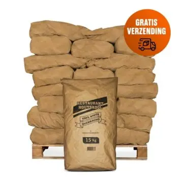 Hele Pallet dammers restaurant houtskool 15 kg white quebracho 2