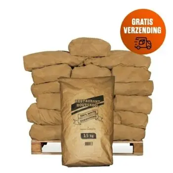 Halve Pallet dammers restaurant houtskool 15 kg white quebracho 2